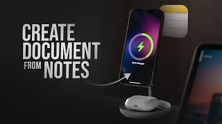 How to Create Document or PDF from iPhone Notes (tutorial)