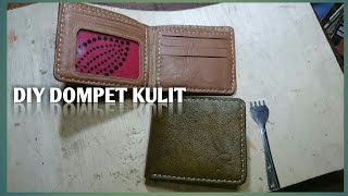 DIY, Dompet kulit/ membuat dompet kulit sendiri//MAKING LEATHER WALLET