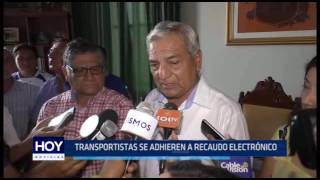 Trujillo: Transportistas se adhieren a recaudo electrónico