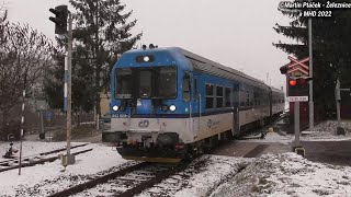 Železniční přejezd Hostinné #2 - P4536 / 9.1. 2022 / Czech railroad crossing.