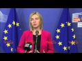 MOGHERINI: URGONO RISPOSTE SULLA GESTIONE DEI CONFINI UE