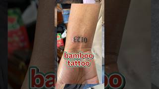 Thai Traditional Bamboo Tattoo #BambooTattoo #TattooPhuket #TatttooThailand #MinimalTattoo