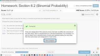 Elementary Stats Lesson 78: Binomial Distribution Conditions (Section 6.2 Problems 1-5)