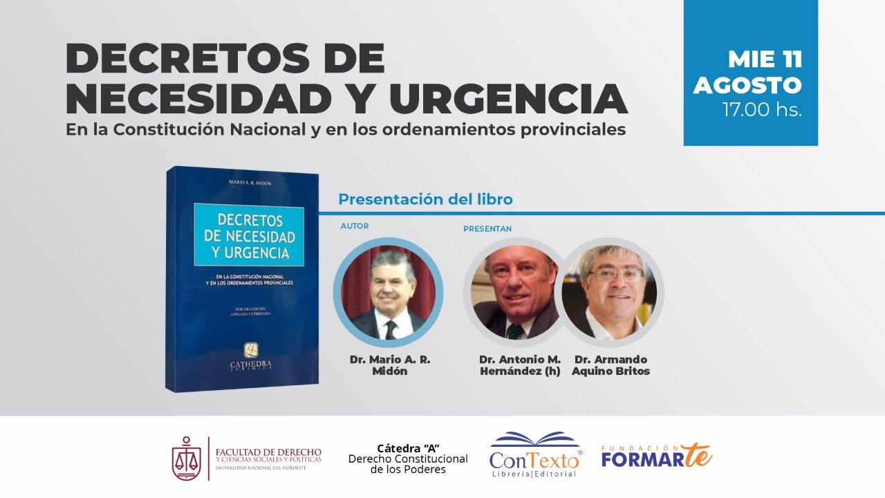 DECRETOS DE NECESIDAD Y URGENCIA - YouTube