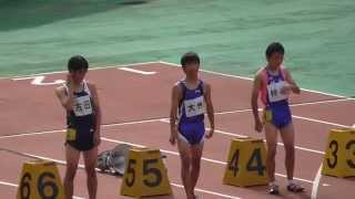 20130823 広島市中学陸上総合体育大会 共通男子100m決勝