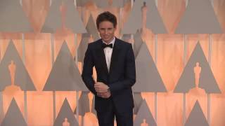 Oscars: Eddie Redmayne Red Carpet Fashion (2015) | ScreenSlam