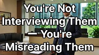 You're Not Interviewing Them — You're Misreading Them