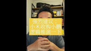 强烈建议：小米收购小鹏，逻辑推演一下何小鹏 雷军 #小米 #小鹏汽车 #雷军 #自动驾驶