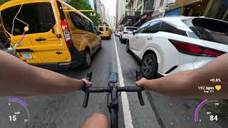 cycling in downtown & midtown manhattan