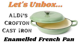 CROFTON Cast Iron Enamelled French Pan from ALDI