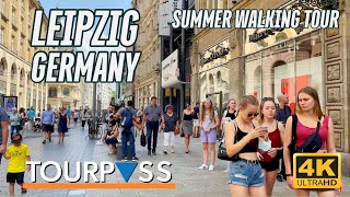 Leipzig, Germany 4K60 Walking Tour | Historic City Center | UHD Travel and Treadmill Walk Video