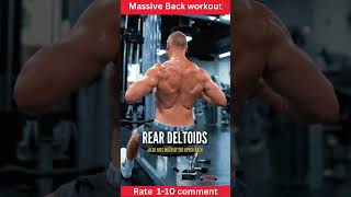 How to get a Massive Back workout big back bigger back back workout #shorts