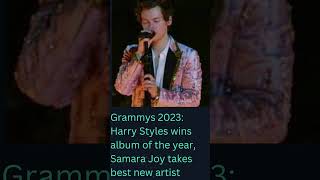 Grammys 2023 Harry Styles wins|| album of the year, Samara Joy takes best new artist 1#sks