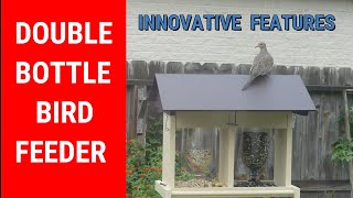 How to build a high capacity soda bottle bird feeder.  Fast loading cartridge design.