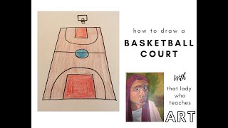 How to Draw a Basketball Court in One Point Perspective