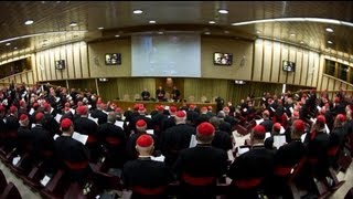 Première congrégation des cardinaux au Vatican