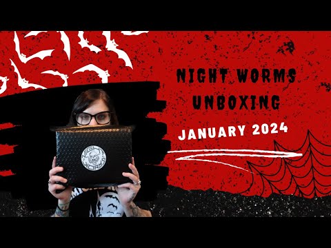 Night Worms Book Box January 2024 Unboxing  Violet Prynne