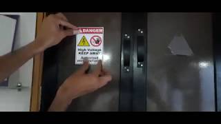 Rangvishwa Best Quality Safety Signage- Danger High Voltage For Authorized Personnel Only