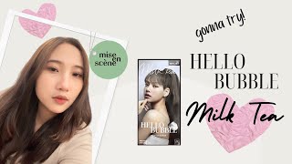 CAT RAMBUT SENDIRI DI RUMAH 🥰 REVIEW MISE EN SCENE HELLO BUBBLE X BLACKPINK (MILK TEA GRAY)