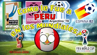 PERU en los mundiales COUNTRYBALL 1930-2022