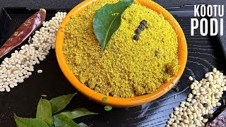 Authentic South Indian Kootu Podi Recipe - A Perfect Accompaniment for Rice