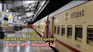 17206 SAINAGAR SHIRDI Express Arrival at PARBHANI Junction - KAKINADA PORT To SAINAGAR SHIRDI