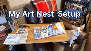 How I Created My Perfect Art Nest Studio Setup!