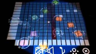 Reactable app Ipad . greyscale