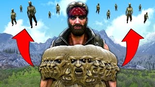 FLYING ZOMBIES MADE INSIDE CHUCK NORRIS - Ultimate Epic Battle Simulator (UEBS)