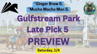 Ep. 387 Picks \u0026  Ponies: Gulfstream Park Late Pick 5 Preview - Sat, 1/4