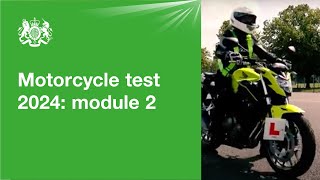 Motorcycle test 2026 - module 2: official DVSA guide