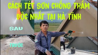 Nguyễn Quý chống thấm👉Quy trình tét sơn chống thấm tường cũ bằng máy xịt áp lực đầu tiên ở Việt Nam