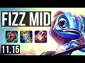 FIZZ vs VIKTOR (MID) | 10/0/1, Legendary, 400+ games, 1.0M mastery | NA Diamond | v11.15