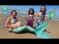 Valentina and her friend help a Mermaid! Environmental education for children ♻️