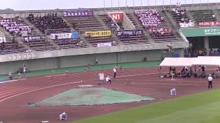 日本インカレ陸上2014  女子４００ｍ 予選３組：岡部唯香選手（北翔大）１位で決勝へ