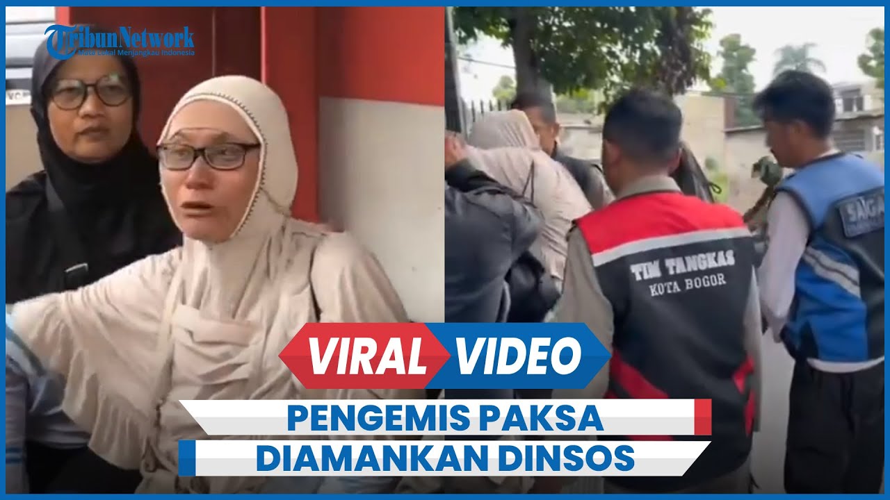 Emak-emak Pengemis Viral Paksa Warga Diamankan Petugas Dinsos - YouTube