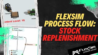Simulating Stock Replenishment with Process Flow | FlexSim Tutorial