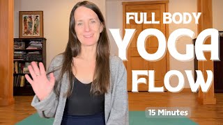 Full Body Yoga Flow \u0026 Stretch | 15-Minutes