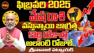 వస్తున్నాయి జాగ్రత్త ... | MESHA RASI FEBRUARY 2025 | FEBRUARY 2025 RASIPHALALU | NANAJI PATNAIK