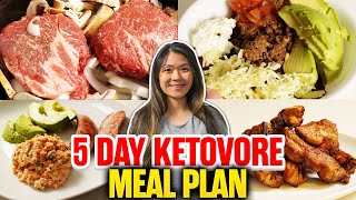 5-DAY KETO CARNIVORE DIET MEAL PLAN 2023 // 15 Easy High Fat Low Carb Meal Ideas