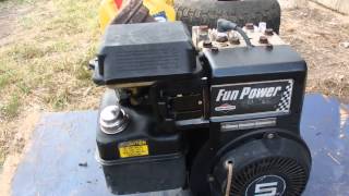 briggs 5hp fun power model 136212 running