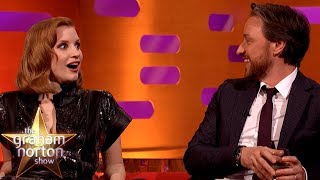 James McAvoy Tests Jessica Chastain On Understanding A Scottish Phrase | The Graham Norton Show