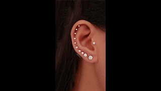 Top Ear Piercing ideas for Cartilage Helix Tragus Daith Rook - Studs All Around