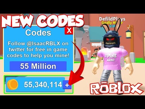 Code All Wo!   rking Secret Twitter Money Codes In Roblox Mining - code all working se!   cret twitter money codes in roblox mining simulator free items and money