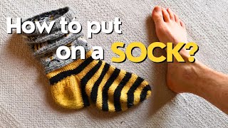 How to put on a sock? #howto #socks #howtovideos