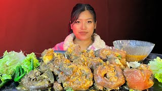 Oak Makhong || Pork Leg || Manipuri Mukbang