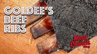 Beef Ribs with Goldees Barbecue