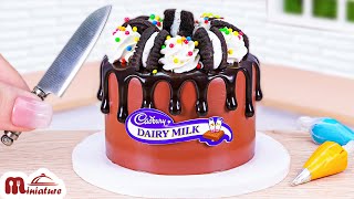 Best Ever Miniature Dairy Milk And Oreo Drip Cake Decoration | ASMR Cooking Mini Food