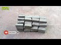 how to make mini bricks from matchbox at home simple way cement master