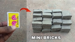 How to Make Mini Bricks From Matchbox at Home (simple way) | Cement Master